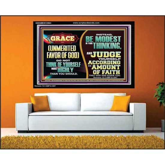 GRACE UNMERITED FAVOR OF GOD  Bible Scriptures on Love Acrylic Frame  GWAMEN12963  