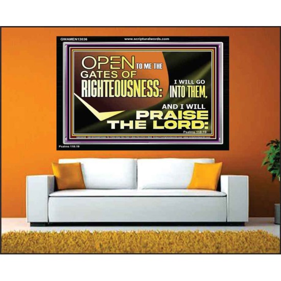 OPEN TO ME THE GATES OF RIGHTEOUSNESS  Children Room Décor  GWAMEN13036  