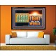 OUR LORD JESUS CHRIST THE LIGHT OF THE WORLD  Bible Verse Wall Art Acrylic Frame  GWAMEN13122  