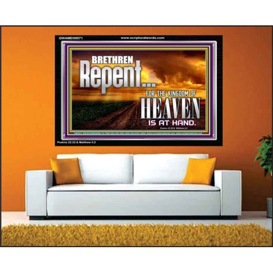 THE KINGDOM OF HEAVEN IS AT HAND  Children Room Acrylic Frame  GWAMEN9571  