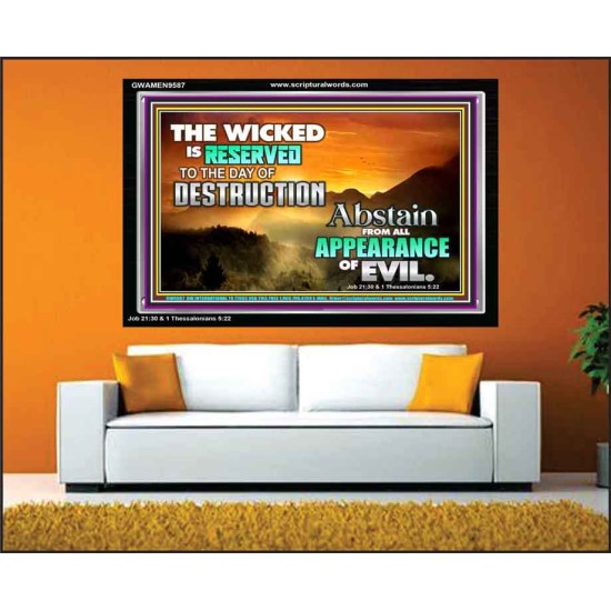 FLEE EVERY FORM OF EVIL  Eternal Power Acrylic Frame  GWAMEN9587  