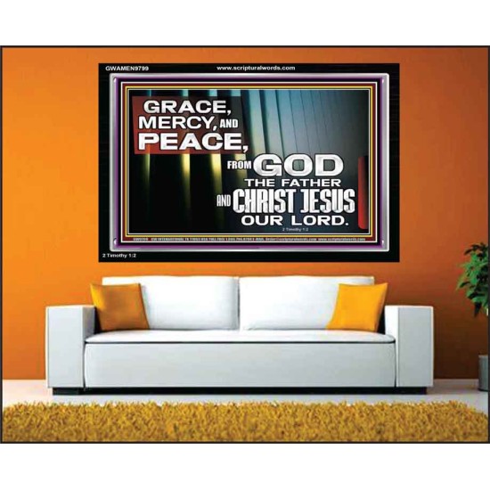 GRACE MERCY AND PEACE UNTO YOU  Bible Verse Acrylic Frame  GWAMEN9799  