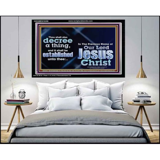 THE LIGHT SHALL SHINE UPON THY WAYS  Christian Quote Acrylic Frame  GWAMEN10296  