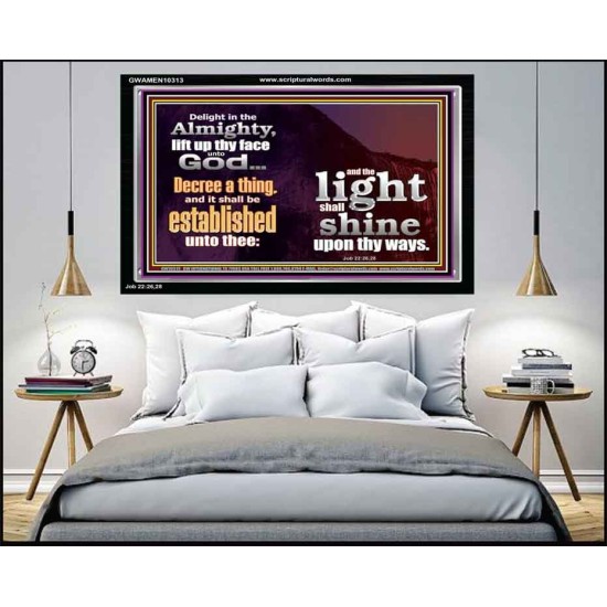 LIFT UP THY FACE UNTO GOD  Custom Modern Wall Art  GWAMEN10313  