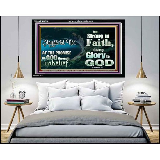 STAGGERED NOT AT THE PROMISE  Art & Décor Acrylic Frame  GWAMEN10326  