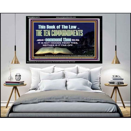 DO NOT IGNORE THE TEN COMMANDMENTS  Unique Power Bible Acrylic Frame  GWAMEN10373  