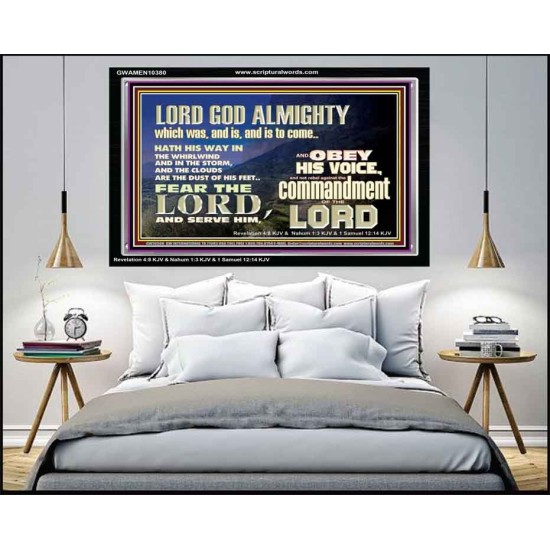 REBEL NOT AGAINST THE COMMANDMENTS OF THE LORD  Ultimate Inspirational Wall Art Picture  GWAMEN10380  