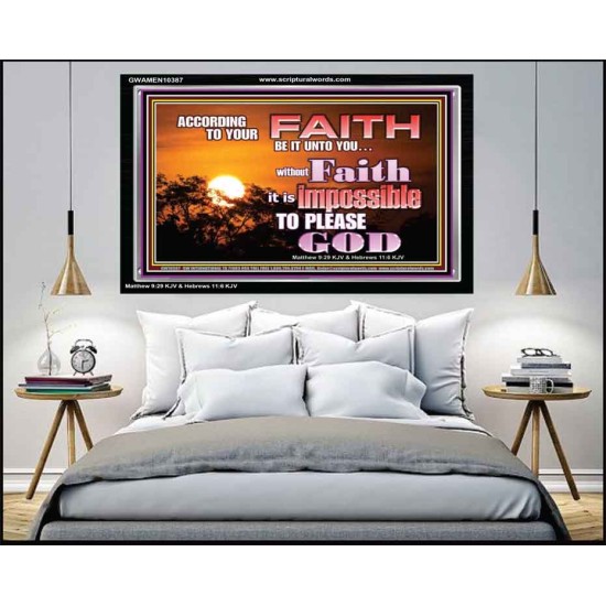 ACCORDING TO YOUR FAITH BE IT UNTO YOU  Children Room  GWAMEN10387  