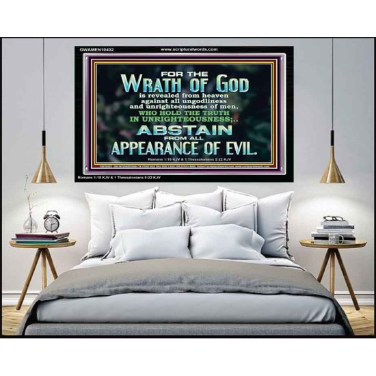 UNGODLINESS AND UNRIGHTEOUSNESS OUTLAW IN ETERNITY  Righteous Living Christian Acrylic Frame  GWAMEN10402  