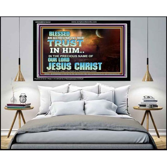 THE PRECIOUS NAME OF OUR LORD JESUS CHRIST  Bible Verse Art Prints  GWAMEN10432  