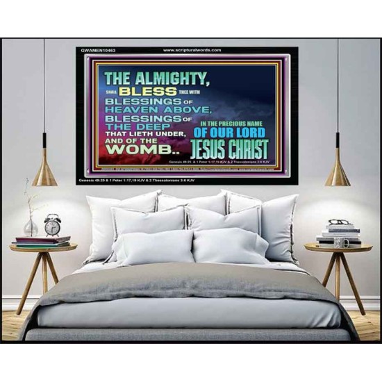 DO YOU WANT BLESSINGS OF THE DEEP  Christian Quote Acrylic Frame  GWAMEN10463  