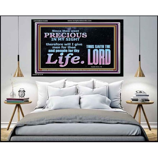 YOU ARE PRECIOUS IN THE SIGHT OF THE LIVING GOD  Modern Christian Wall Décor  GWAMEN10490  