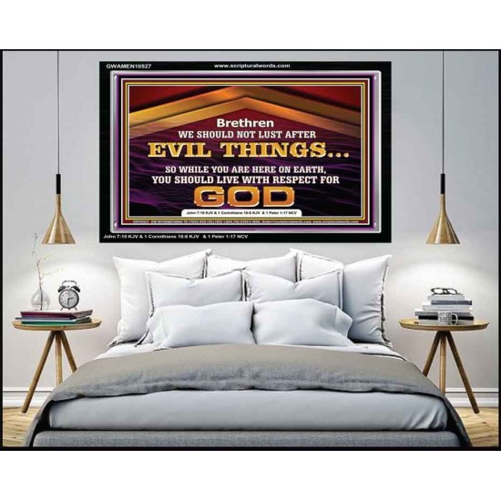 DO NOT LUST AFTER EVIL THINGS  Children Room Wall Acrylic Frame  GWAMEN10527  