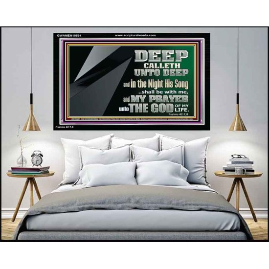 DEEP CALLETH UNTO DEEP  Modern Wall Art  GWAMEN10591  