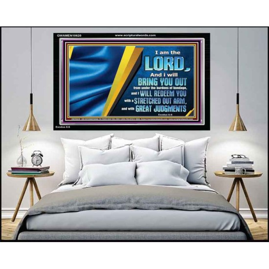 I WILL REDEEM YOU WITH A STRETCHED OUT ARM  New Wall Décor  GWAMEN10620  