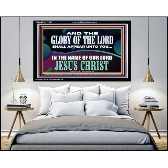 AND THE GLORY OF THE LORD SHALL APPEAR UNTO YOU  Children Room Wall Acrylic Frame  GWAMEN11750B  