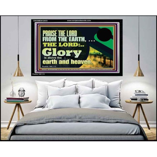 PRAISE THE LORD FROM THE EARTH  Children Room Wall Acrylic Frame  GWAMEN12033  