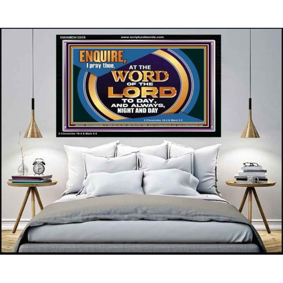 THE WORD OF THE LORD IS FOREVER SETTLED  Ultimate Inspirational Wall Art Acrylic Frame  GWAMEN12035  