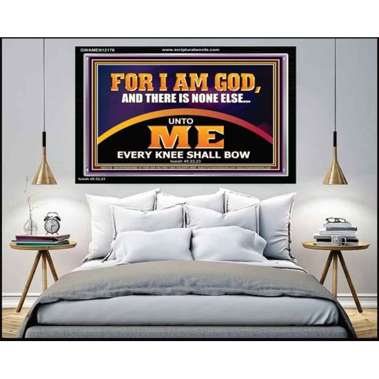 UNTO ME EVERY KNEE SHALL BOW  Scripture Wall Art  GWAMEN12176  