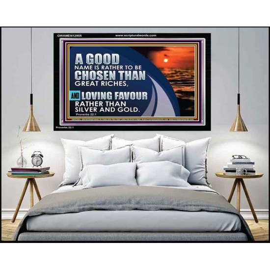LOVING FAVOUR RATHER THAN SILVER AND GOLD  Christian Wall Décor  GWAMEN12955  