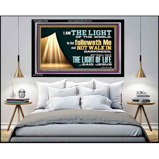 HE THAT FOLLOWETH ME SHALL NOT WALK IN DARKNESS  Modern Christian Wall Décor  GWAMEN12956  