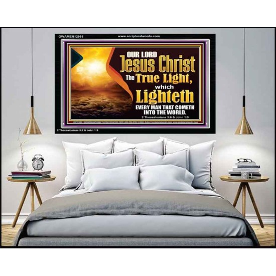 JESUS CHRIST THE TRUE LIGHT   Righteous Living Christian Picture  GWAMEN12988  