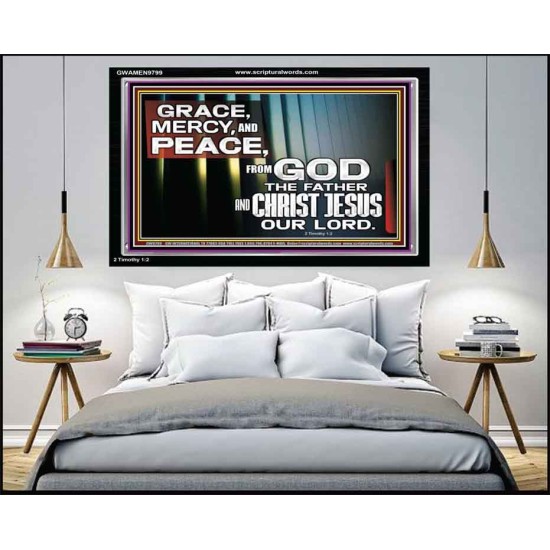 GRACE MERCY AND PEACE UNTO YOU  Bible Verse Acrylic Frame  GWAMEN9799  