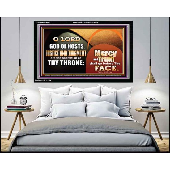MERCY AND TRUTH SHALL GO BEFORE THEE O LORD OF HOSTS  Christian Wall Art  GWAMEN9982  