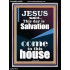 SALVATION IS COME TO THIS HOUSE  Unique Scriptural Picture  GWAMEN10000  "25x33"