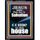 SALVATION IS COME TO THIS HOUSE  Unique Scriptural Picture  GWAMEN10000  