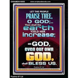 THE EARTH YIELD HER INCREASE  Church Picture  GWAMEN10005  "25x33"