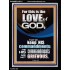 THE LOVE OF GOD IS TO KEEP HIS COMMANDMENTS  Ultimate Power Portrait  GWAMEN10011  "25x33"