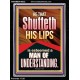 HE THAT SHUTTETH LIPS IS ESTEEMED A MAN OF UNDERSTANDING  Eternal Power Portrait  GWAMEN10022  