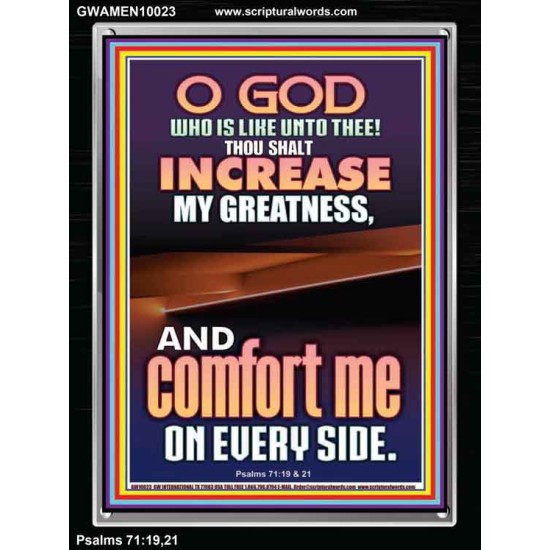 O GOD INCREASE MY GREATNESS  Church Portrait  GWAMEN10023  