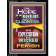 THE HOPE OF THE RIGHTEOUS IS GLADNESS  Children Room Portrait  GWAMEN10024  