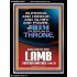 BLESSING HONOUR AND GLORY UNTO THE LAMB  Scriptural Prints  GWAMEN10043  "25x33"