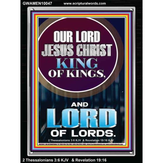 JESUS CHRIST - KING OF KINGS LORD OF LORDS   Bathroom Wall Art  GWAMEN10047  