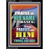 PRAISE HIM IN DANCE, TIMBREL AND HARP  Modern Art Picture  GWAMEN10057  "25x33"