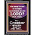 O LORD OUR GOD CREATOR OF HEAVEN, EARTH AND SEA  Custom Wall Art Print  GWAMEN10074  "25x33"