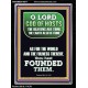 O LORD GOD OF HOST CREATOR OF HEAVEN AND THE EARTH  Unique Bible Verse Portrait  GWAMEN10077  