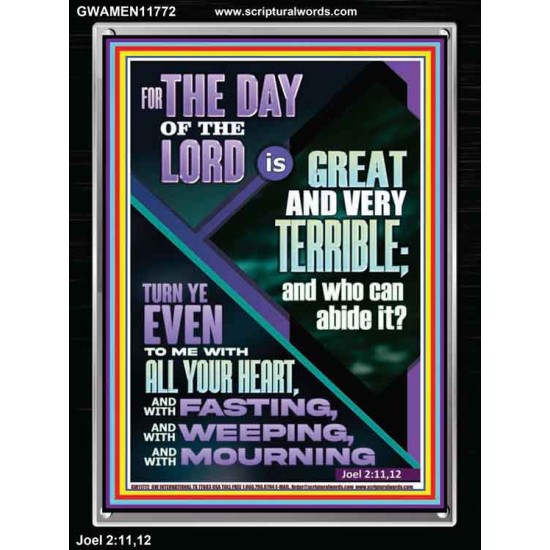 THE GREAT DAY OF THE LORD  Sciptural Décor  GWAMEN11772  