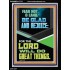 THE LORD WILL DO GREAT THINGS  Christian Paintings  GWAMEN11774  "25x33"