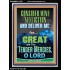 CONSIDER MINE AFFLICTION O LORD MY GOD  Christian Quote Portrait  GWAMEN11782  "25x33"