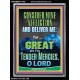 CONSIDER MINE AFFLICTION O LORD MY GOD  Christian Quote Portrait  GWAMEN11782  