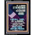 LET THE WICKEDNESS OF THE WICKED COME TO AN END  Scriptural Décor  GWAMEN11802  "25x33"