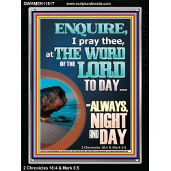 STUDY THE WORD OF THE LORD DAY AND NIGHT  Large Wall Accents & Wall Portrait  GWAMEN11817  "25x33"