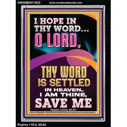 I AM THINE SAVE ME O LORD  Christian Quote Portrait  GWAMEN11822  "25x33"