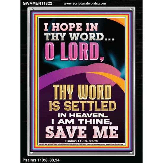 I AM THINE SAVE ME O LORD  Christian Quote Portrait  GWAMEN11822  