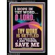 I AM THINE SAVE ME O LORD  Christian Quote Portrait  GWAMEN11822  