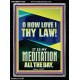 MAKE THE LAW OF THE LORD THY MEDITATION DAY AND NIGHT  Custom Wall Décor  GWAMEN11825  
